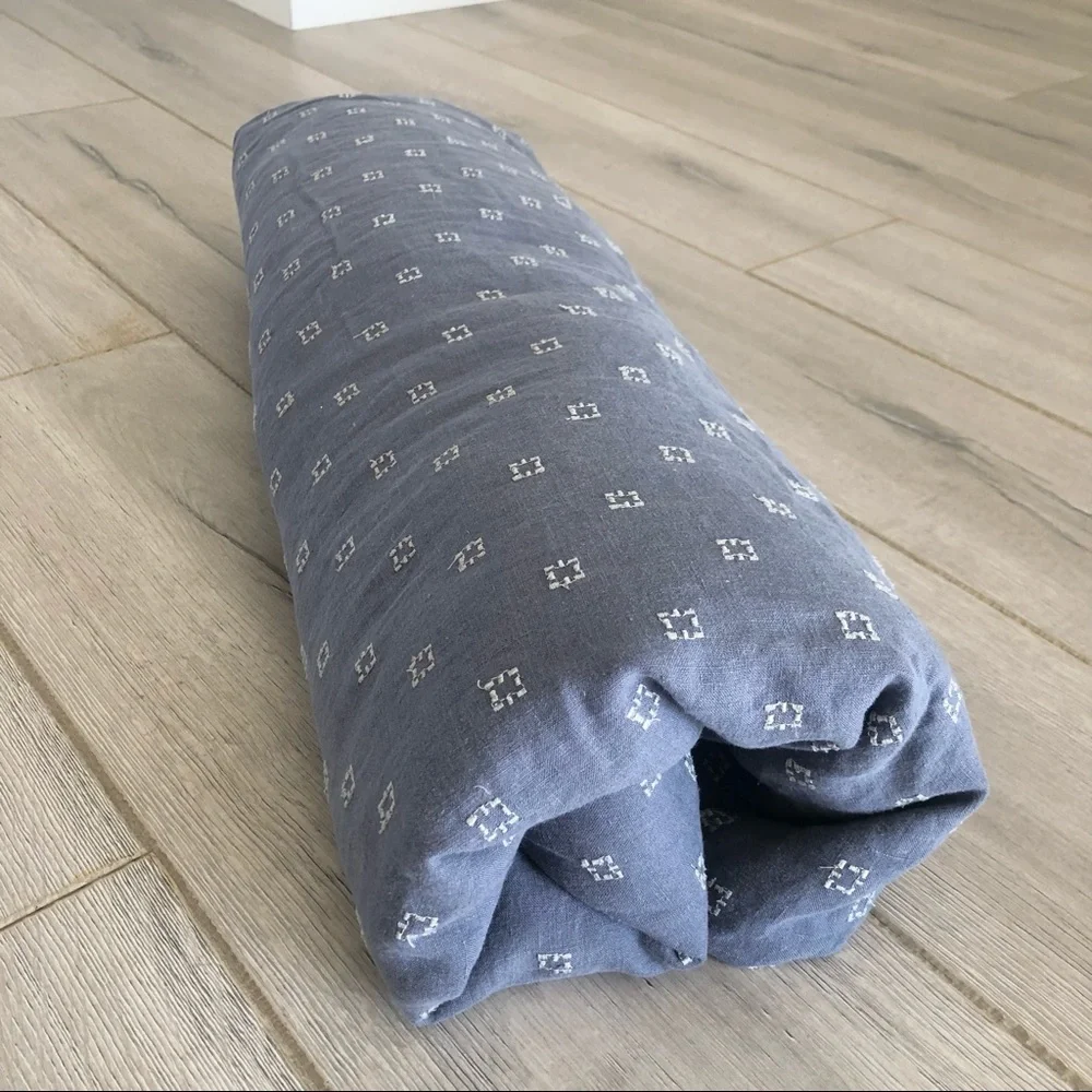 Rejuvenation Linen Embroidered Queen Duvet Cover